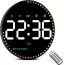 LED Digital Wall Clock Date Time Temperature Humidity LED Display Desktop Alarm Clock Large Screen Clock for Bedroom Living Room