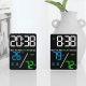 Digital Wall Clock Large LED Screen Time Week Temperature Humidity Display Electronic Alarm Clock For Bedroom Living Room