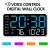 Digital Wall Clock Large LED Screen Time Week Temperature Humidity Display Electronic Alarm Clock For Bedroom Living Room