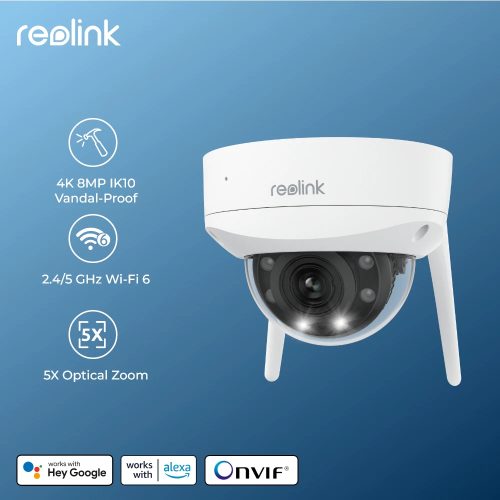 RLC-843 4K IK10 Vandal-Proof Wireless Camera 5X Optical Zoom W