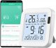 Smart WiFi Temperature and Humidity Monitor,Tuya WiFi Thermometer Hygrometer Sensor with App Control,Large LCD Display,Backlight,Compatible with Alexa,Remote Monitor for Home Greenhouse