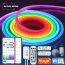Tuya Smart LED Neon Strip Lights DC 12V Dreamcolor RGB Lamp Tape 1m 2m 3m 4m 5m Remote APP Control Music Sync Room Decoration