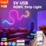 Tuya Smart LED Neon Strip Lights DC 12V Dreamcolor RGB Lamp Tape 1m 2m 3m 4m 5m Remote APP Control Music Sync Room Decoration