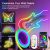 TUYA Neon LED Strip Lights 5V Neon Rope Light 72LEDs/M Silicone with Music Sync RGBIC Dreamcolor Chasing Strip Tape for Room